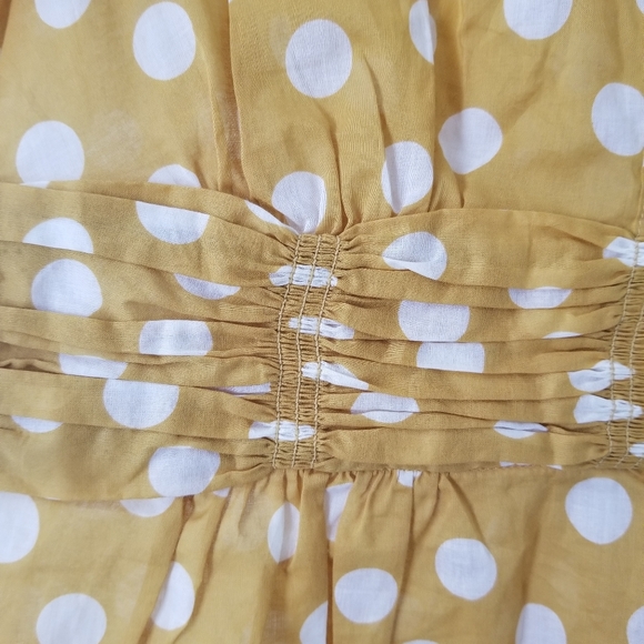 Tory Burch Polka Dot Blouse Cotton 100% 4 - Picture 7 of 11